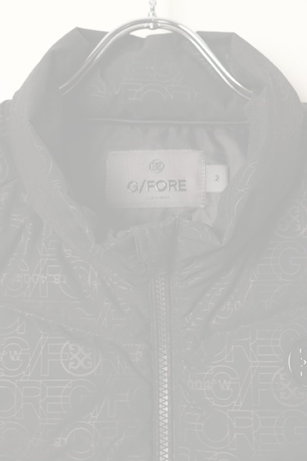 画像2:   G/FORE ジーフォア MENS レイヤードロゴエンボス ダウンベスト{-BBA} (2)