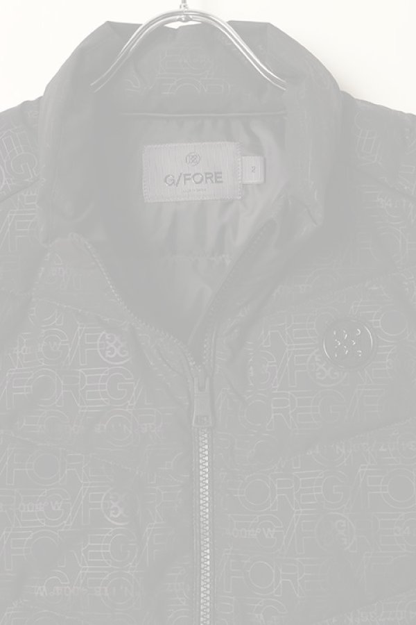 画像3:   G/FORE ジーフォア MENS レイヤードロゴエンボス ダウンベスト{-BBA} (3)