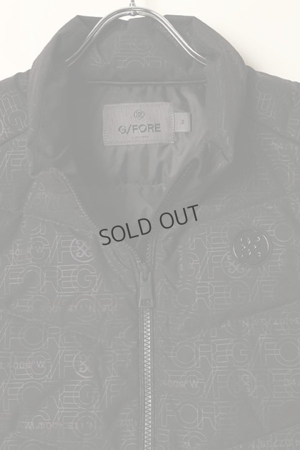 画像3: {SOLD}G/FORE ジーフォア MENS レイヤードロゴエンボス ダウンベスト{-BBA} (3)