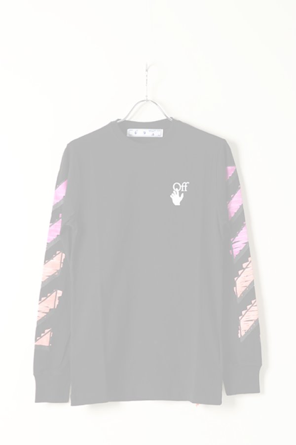 画像1:  {SOLD} Off-white｜オフホワイト MARKER L/S TEE{0MAB001R21JER-BLK-BAS} (1)