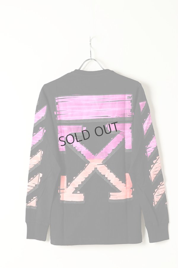 画像4: {SOLD}Off-white｜オフホワイト MARKER L/S TEE{0MAB001R21JER-BLK-BAS} (4)