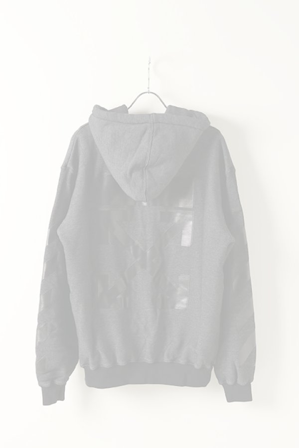 画像4:   Off-white オフホワイト ARROW ZIPPED HOODIE{OWBE005E20JER0011010-BLK-BJA} (4)