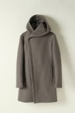 画像1: 【 ポイント10倍 】junhashimoto ジュンハシモト CASHMERE MELTON WRAP COAT{-BJA} (1)