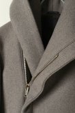 画像4: {SOLD}junhashimoto ジュンハシモト CASHMERE MELTON WRAP COAT{-BJA} (4)