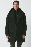 画像1: {SOLD}junhashimoto ジュンハシモト WRAP DOWN COAT{-BDA} (1)