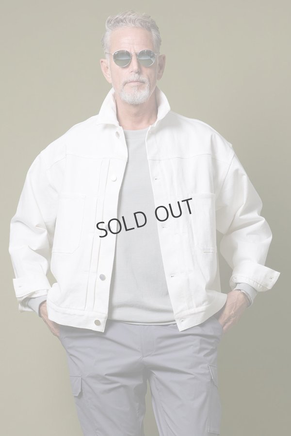 画像1: {SOLD}junhashimoto ジュンハシモト DROP SHOULDER DENIM{-BFS} (1)