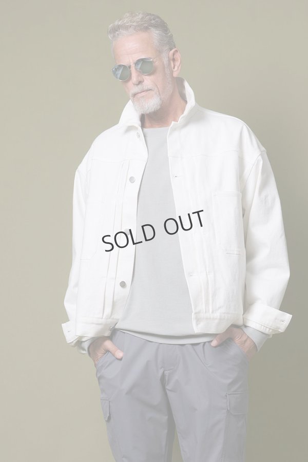 画像2: {SOLD}junhashimoto ジュンハシモト DROP SHOULDER DENIM{-BFS} (2)