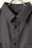 画像2: 【 ポイント10倍 】junhashimoto ジュンハシモト WOOL MELTON SHIRTS{-BBA} (2)