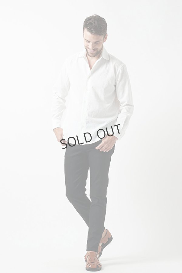 画像4: {SOLD}junhashimoto ジュンハシモト U.S.O.LINEN SHIRTS{-BDS} (4)