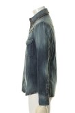 画像3: 【 50%OFF セール59,400円→29,700円】 ISAMU KATAYAMA BACKLASH イサムカタヤマバックラッシュ ASH ライトオンスデニム+ピッグレザー スタッズウエスタンシャツ{-AFA} (3)