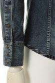 画像5: 【 50%OFF セール59,400円→29,700円】 ISAMU KATAYAMA BACKLASH イサムカタヤマバックラッシュ ASH ライトオンスデニム+ピッグレザー スタッズウエスタンシャツ{-AFA} (5)