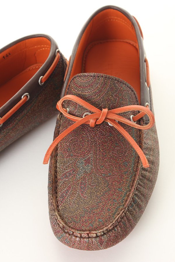 画像4: 【 50%OFF セール69,300円→34,650円】 ETRO エトロ SCARPA UOMO MOCASSIN{11002-2632-0750-AES} (4)