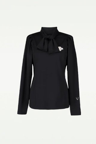 CPG golf 袖タックボウタイシャツ (ブラック) CPG GOLF シーピージーゴルフ 袖タックボウタイシャツ{-BDA} - underbar