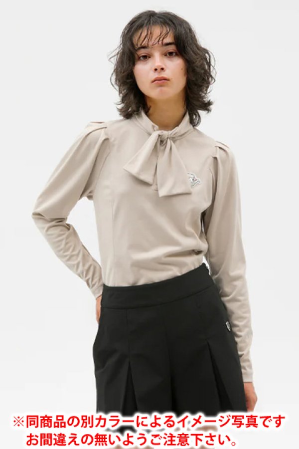 CPG GOLF シーピージーゴルフ 袖タックボウタイシャツ{-BDA