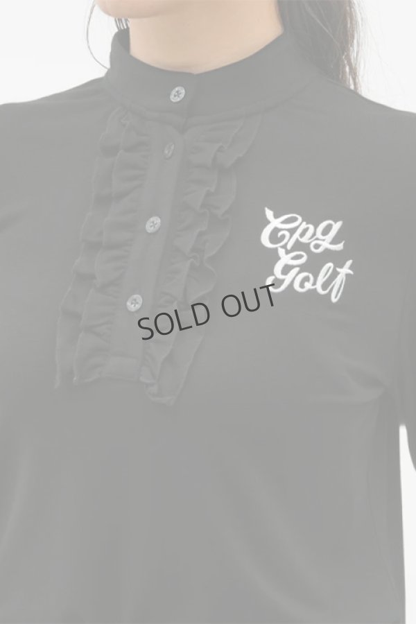 SOLD}CPG GOLF シーピージーゴルフ 前立てフリルシャツLS{-BDA} - underbar
