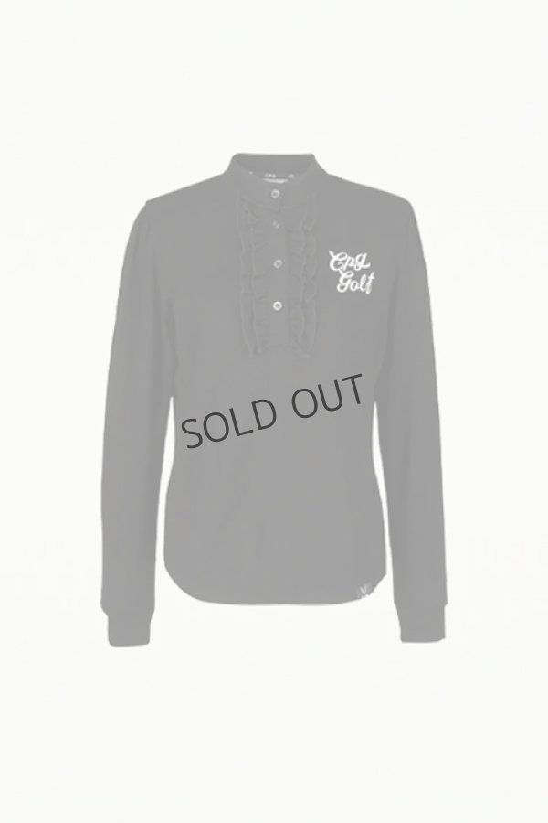 画像6: {SOLD}CPG GOLF シーピージーゴルフ 前立てフリルシャツLS{-BDA} (6)