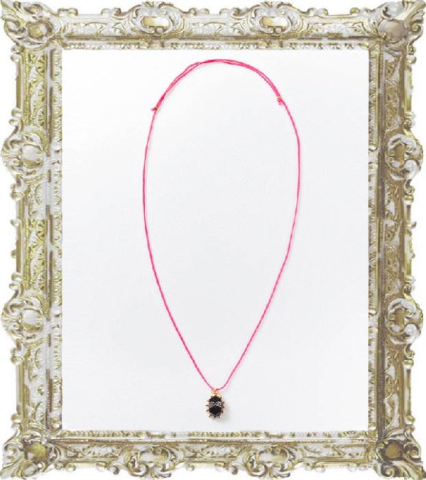 画像1: joujou ジュジュ MARK CHARM NECKLACE -RIBBON-{-} (1)