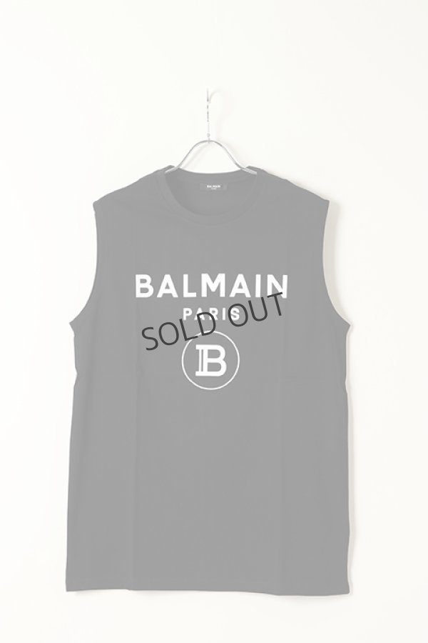 画像1: BALMAIN バルマン BH1 C&S TANK PRINT B-LOGO{11EC001B029-OPA-BAS} (1)