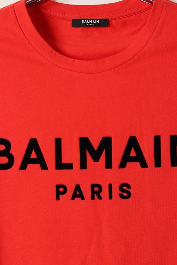 画像2: 【 30%OFF セール46,200円→32,340円】 BALMAIN バルマン BH1 C&S TANK FLOCKY LOGO{11EC001B043-3KF-BAS} (2)