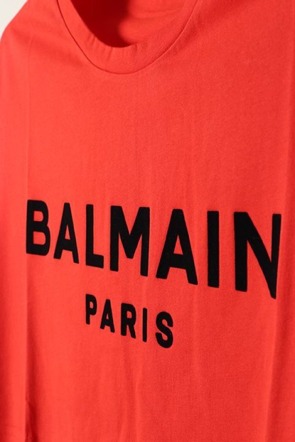 画像4: 【 30%OFF セール46,200円→32,340円】 BALMAIN バルマン BH1 C&S TANK FLOCKY LOGO{11EC001B043-3KF-BAS} (4)