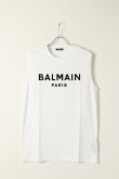 画像1: BALMAIN バルマン BH1 C&S TANK FLOCKY LOGO{11EC001B043-OFA-BAS} (1)