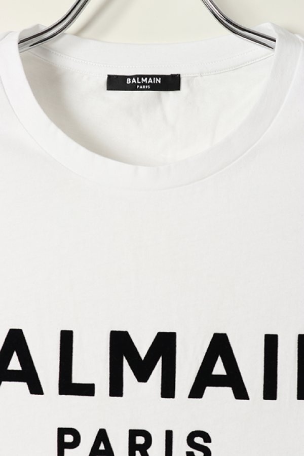 画像2: 【 30%OFF セール46,200円→32,340円】 BALMAIN バルマン BH1 C&S TANK FLOCKY LOGO{11EC001B043-OFA-BAS} (2)