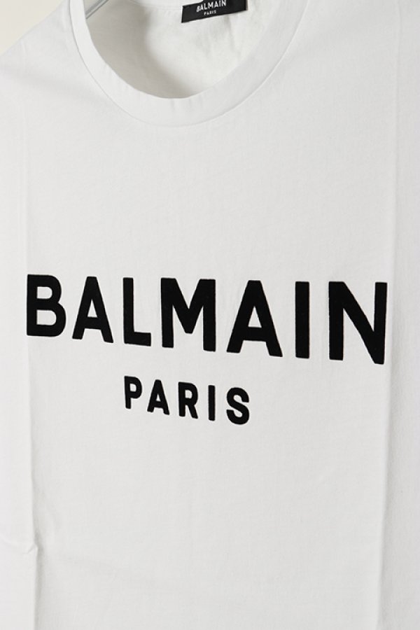画像4: 【 30%OFF セール46,200円→32,340円】 BALMAIN バルマン BH1 C&S TANK FLOCKY LOGO{11EC001B043-OFA-BAS} (4)