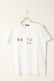 画像1: BALMAIN バルマン BF2 T-SHIRTS METALIC LOGO{11EF000B020-GAD-BAS} (1)