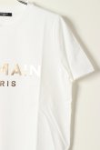 画像3: BALMAIN バルマン BF2 T-SHIRTS METALIC LOGO{11EF000B020-GAD-BAS} (3)