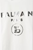 画像4: BALMAIN バルマン BH1 T-SHIRTS SILVER FOIL LOGO{11EFM00B066-OFA/11EF000B066-OFA-BAS} (4)