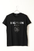 画像1: BALMAIN バルマン BH1 T-SHIRTS SILVER FOIL LOGO{11EFM00B066-OPA/11EF000B066-OPA-BAS} (1)