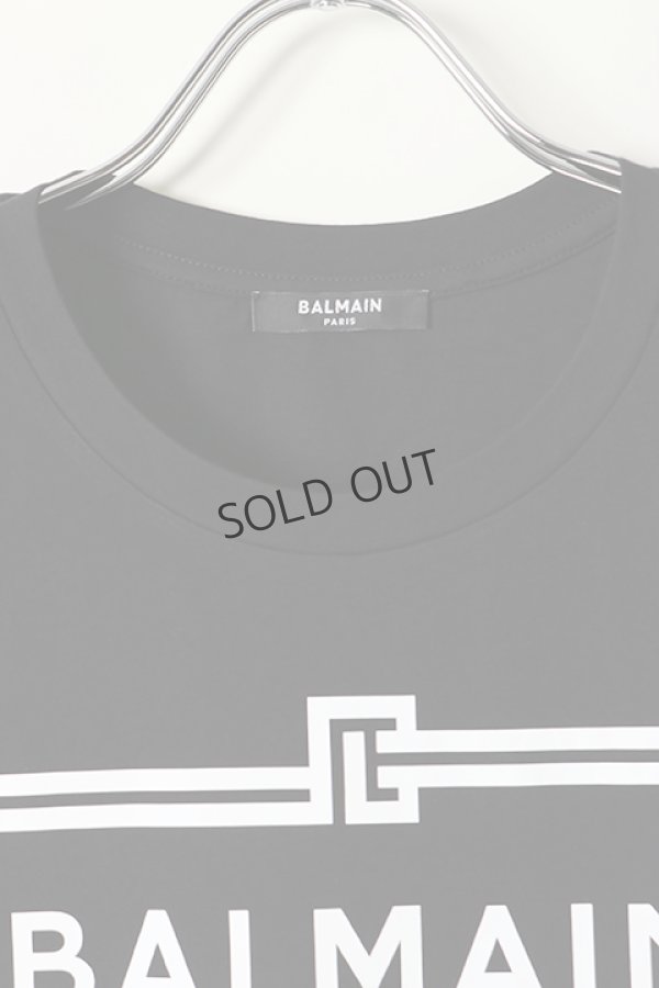 画像2: {SOLD}BALMAIN バルマン BH2 T-SHIRTS FRAME-LOGO{11EF000G065-EAB-BAS} (2)