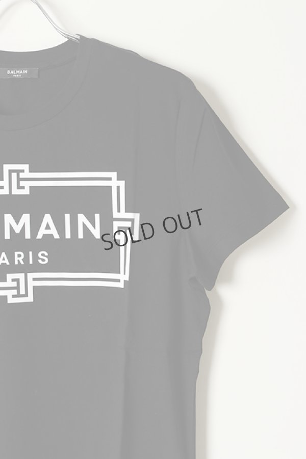 画像3: {SOLD}BALMAIN バルマン BH2 T-SHIRTS FRAME-LOGO{11EF000G065-EAB-BAS} (3)