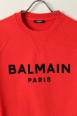 画像2: BALMAIN バルマン BH1 C&S SWEAT FLOCKY LOGO{11JQ005B042-3KF-BAS} (2)