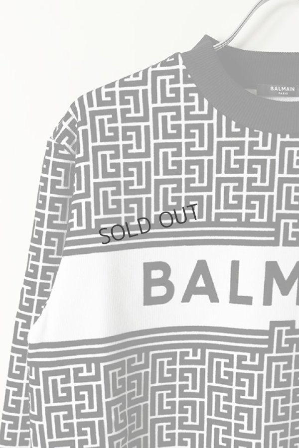 画像3: {SOLD}BALMAIN バルマン BH2 C&S SWEAT MONOGRAM-LOGO{11JQ040B089-GAB-BAS} (3)