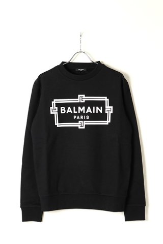 BALMAIN バルマン BH2 C&S ZIP-H SMALL FLOCK LOGO{12JX000B150