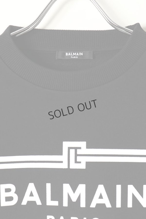 画像2: BALMAIN バルマン BH2 C&S SWEAT FRAME-LOGO{11JQ040G066-EAB-BAS} (2)