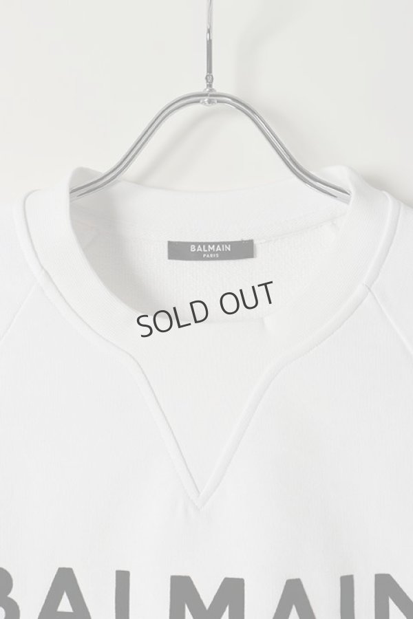 画像2: {SOLD}BALMAIN バルマン BH2 C&S SWEAT FLOCKY LOGO{11JQ005B042/11JQM05B042-OFA-BAS} (2)