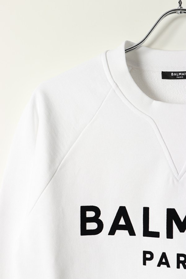 画像3: 【 30%OFF セール78,100円→54,670円】 BALMAIN バルマン BH2 C&S SWEAT FLOCKY LOGO{11JQ005B042/11JQM05B042-OFA-BAS} (3)