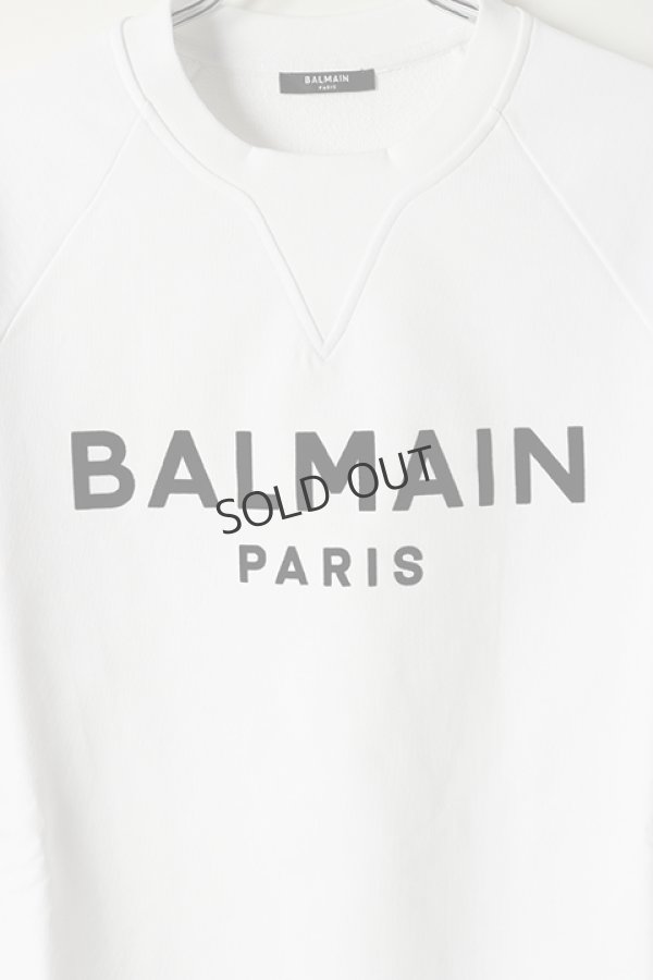 画像4: {SOLD}BALMAIN バルマン BH2 C&S SWEAT FLOCKY LOGO{11JQ005B042/11JQM05B042-OFA-BAS} (4)
