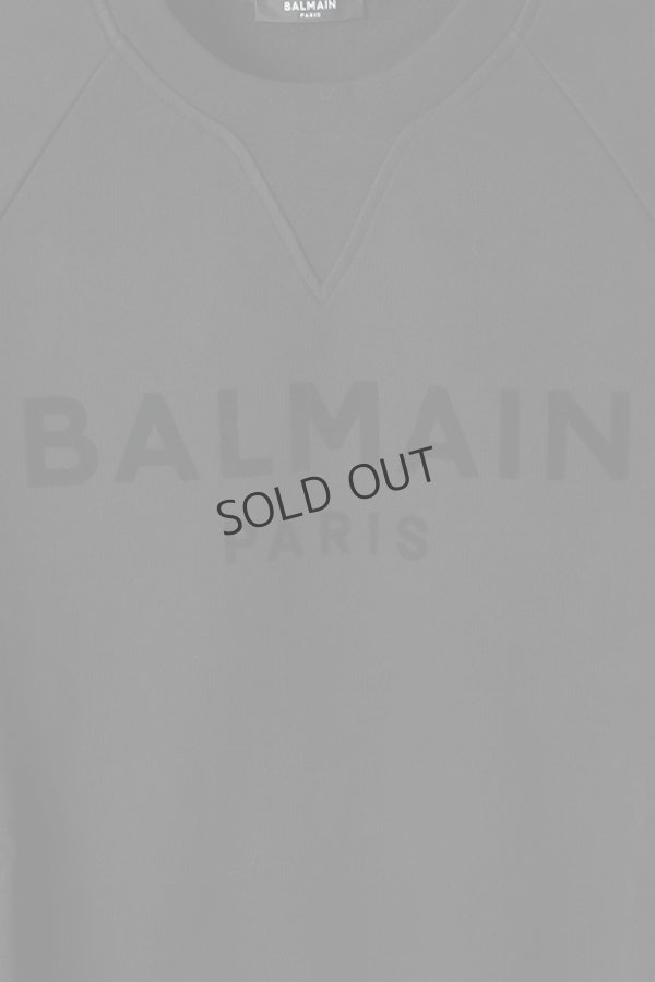 画像4: {SOLD}BALMAIN バルマン BH2 C&S SWEAT FLOCKY LOGO{11JQM05B042-OPA-BAS} (4)