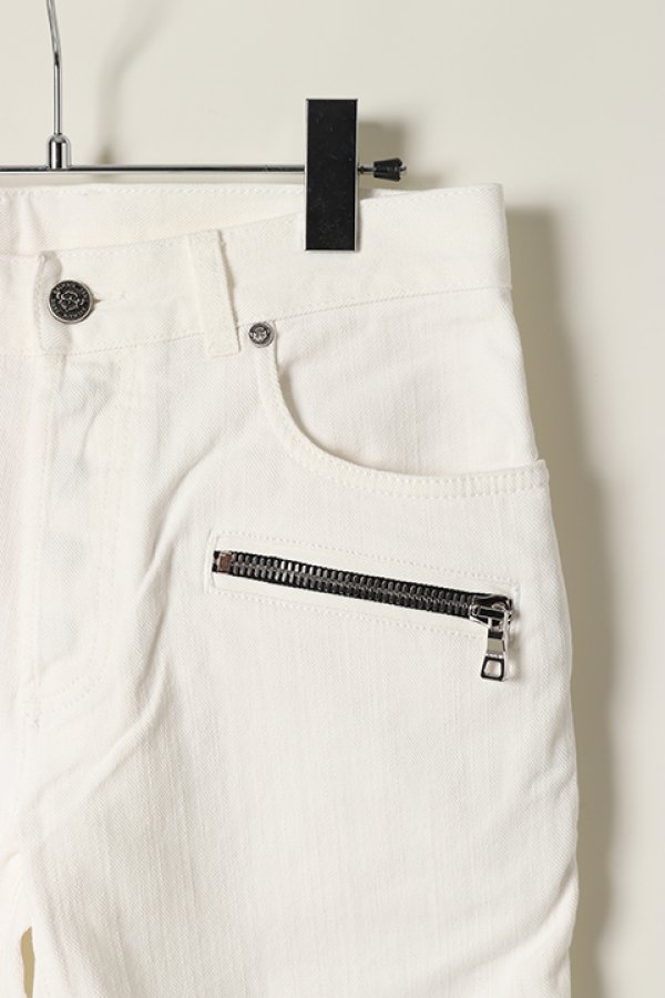 画像2: 【 30%OFF セール129,800円→90,860円】 BALMAIN バルマン BH1 PANTS DENIM BIKER ZIP SLIM{11MG005032D-OFA-BAS} (2)