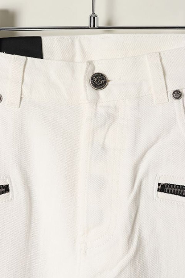 画像3: 【 30%OFF セール129,800円→90,860円】 BALMAIN バルマン BH1 PANTS DENIM BIKER ZIP SLIM{11MG005032D-OFA-BAS} (3)