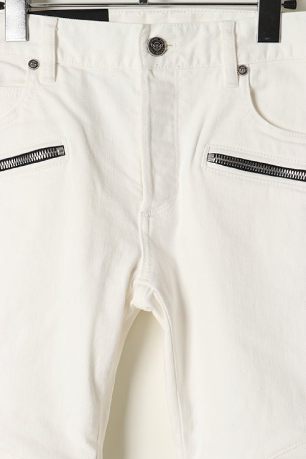 画像2: 【 30%OFF セール211,200円→147,840円】 BALMAIN バルマン BH1 PANTS DENIM BIKER EMBOSS{11MG030111D-OFA-BAS} (2)