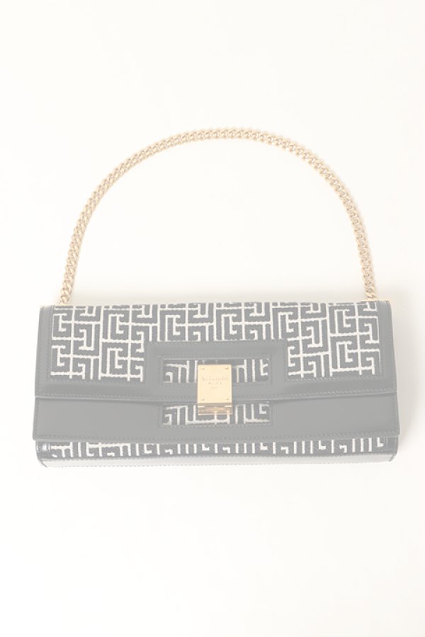 画像1:   BALMAIN バルマン BF1 BAG 1945 BAUGETTE-MONOGRAM{-BAS} (1)