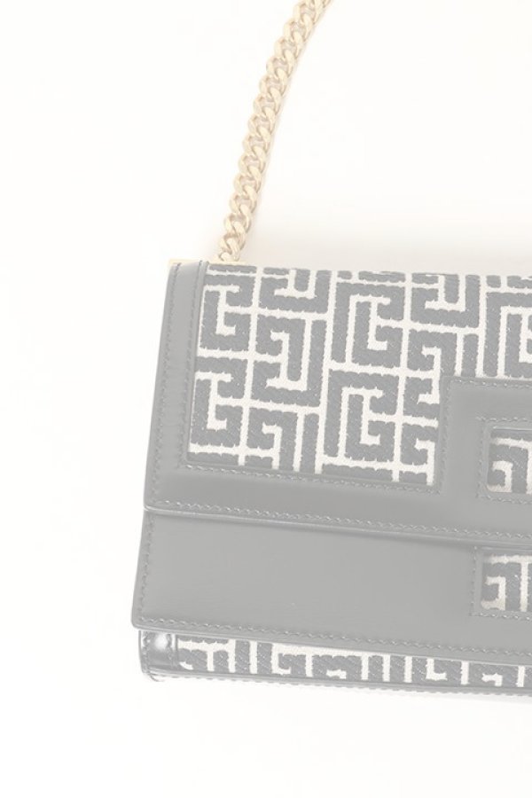 画像2:   BALMAIN バルマン BF1 BAG 1945 BAUGETTE-MONOGRAM{-BAS} (2)