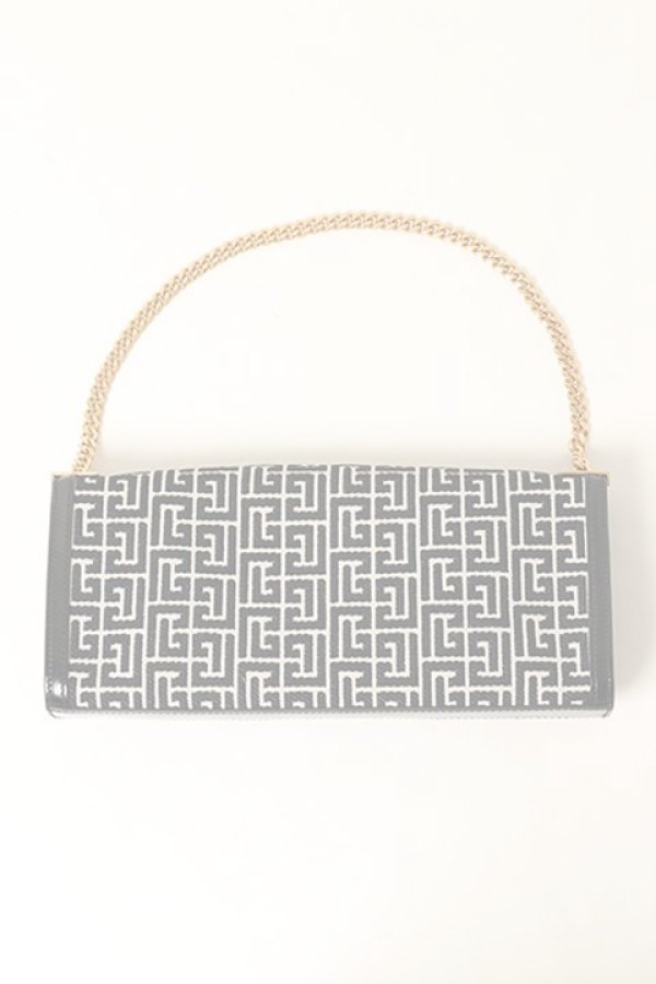 画像4:   BALMAIN バルマン BF1 BAG 1945 BAUGETTE-MONOGRAM{-BAS} (4)