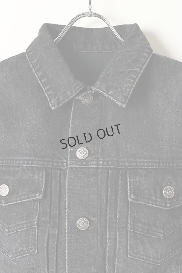 画像2: {SOLD}BALMAIN バルマン BH2 BLOUSON DENIM PRINT LOGO{11TCM15013D-OPA-BAS} (2)