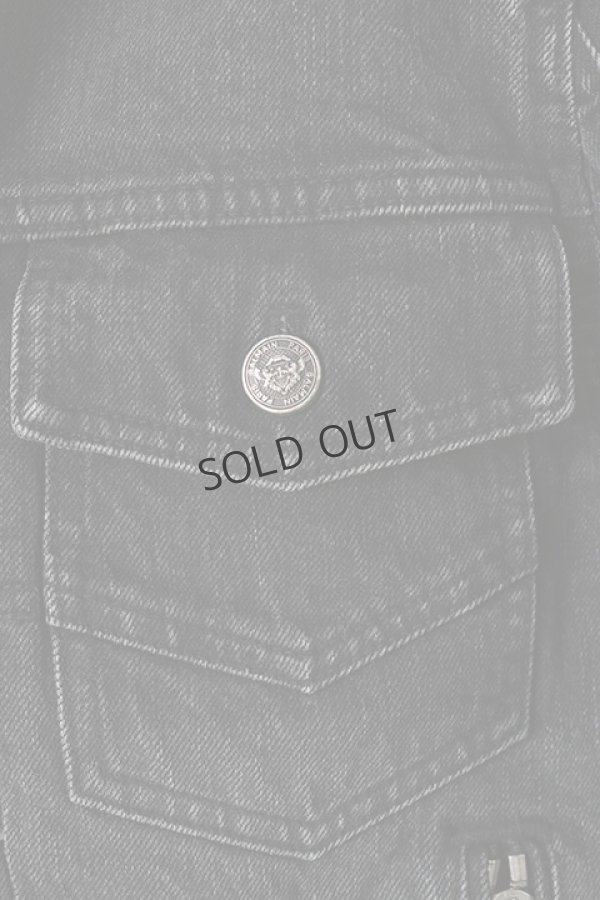 画像5: {SOLD}BALMAIN バルマン BH2 BLOUSON DENIM PRINT LOGO{11TCM15013D-OPA-BAS} (5)