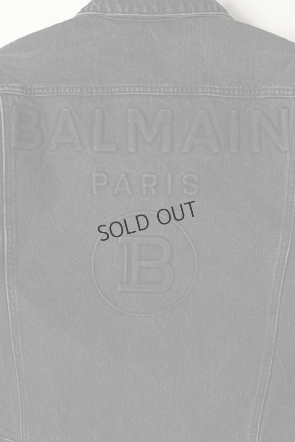 画像6: {SOLD}BALMAIN バルマン BH2 BLOUSON DENIM PRINT LOGO{11TCM15013D-OPA-BAS} (6)